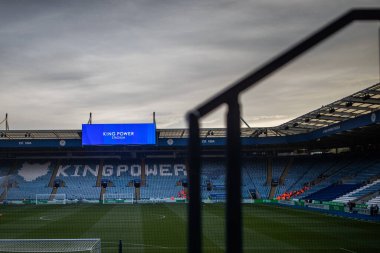 King Power Stadyumu 'nun Premier League maçından önceki genel görüntüsü Leicester City - Nottingham Ormanı maçı King Power Stadyumu, Leicester, İngiltere, 3 Ekim 202