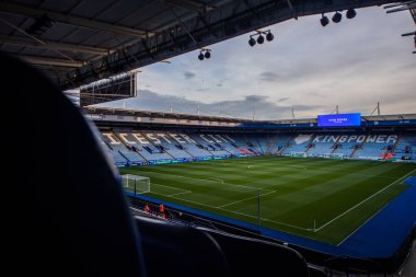 King Power Stadyumu 'nun Premier League maçından önceki genel görüntüsü Leicester City - Nottingham Ormanı maçı King Power Stadyumu, Leicester, İngiltere, 3 Ekim 202
