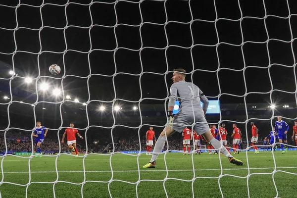 Leicester City 'den James Maddison Premier Lig maçı sırasında King Power Stadyumu' nda Leicester City ve Nottingham Forest maçında 3-0 berabere kaldı.