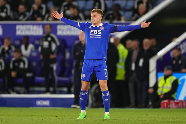 Harvey Barnes Leicester City Premier League Match Leicester City Nottingham — Stock Photo, Image