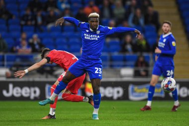 Cardiff City 'den Cedric Kipr # 23, Cardiff City, Cardiff City Stadyumu' nda Cardiff City - Blackburn Rovers maçında, 4 Ekim 202