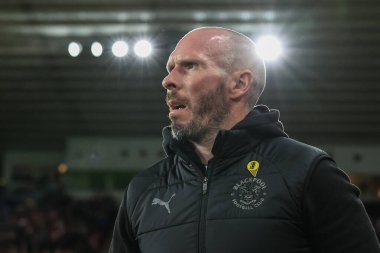 Blackpool Sky Bet Şampiyonası 'nda Michael Appleton teknik direktörü Sunderland, Blackpool' a karşı Stadium Of Light, Sunderland, İngiltere, 4 Ekim 202