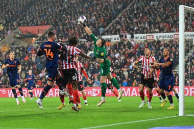 Sunderland 'dan Anthony Patterson 4 Ekim 202' de Sunderland 'a karşı Blackpool' da oynanan Sky Bet Şampiyonası maçında köşeden yumruk attı.