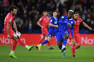 Cardiff City 'den Cedric Kipr # 23, Cardiff City, Cardiff City Stadyumu' nda Cardiff City - Blackburn Rovers maçında, 4 Ekim 202