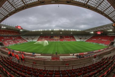 Bu akşamki Sky Bet Şampiyonası öncesinde Sunderland, Sunderland 'a karşı Blackpool Stadyumu, Sunderland, İngiltere, 4 Ekim 202