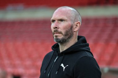 Blackpool teknik direktörü Michael Appleton, 4 Ekim 202 'de İngiltere' nin Sunderland şehrinde oynanan Sunderland-Blackpool maçından önce Işık Stadyumu 'na geldi.