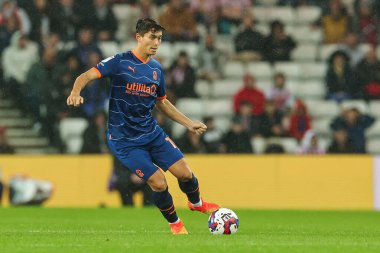 Blackpool 'dan Kenny Dougall # 12 Sky Bet Şampiyonası maçında Sunderland - Blackpool Stadyumu, Sunderland, İngiltere, 4 Ekim 202