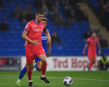 Blackburn Rovers 'dan Daniel Ayala # 4, Cardiff City - Blackburn Rovers maçında Cardiff City Stadyumu, 4 Ekim 202