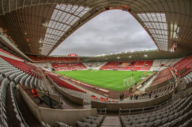 Bu akşamki Sky Bet Şampiyonası öncesinde Sunderland, Sunderland 'a karşı Blackpool Stadyumu, Sunderland, İngiltere, 4 Ekim 202