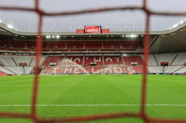 Bu akşamki Sky Bet Şampiyonası öncesinde Sunderland, Sunderland 'a karşı Blackpool Stadyumu, Sunderland, İngiltere, 4 Ekim 202