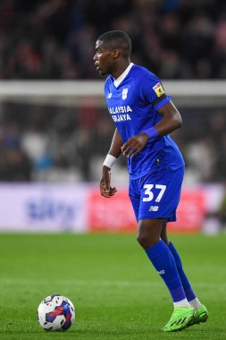 Cardiff City 'den Niels Nkounkou # 37, Cardiff City, Cardiff City Stadyumu' nda Cardiff City - Blackburn Rovers maçında, 4 Ekim 202