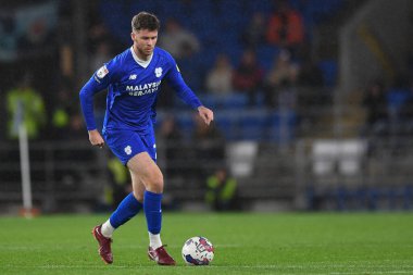 Cardiff City 'den Jack Simpson # 26, Cardiff City maçında Cardiff City - Blackburn Rovers, Cardiff City Stadyumu, 4 Ekim 202