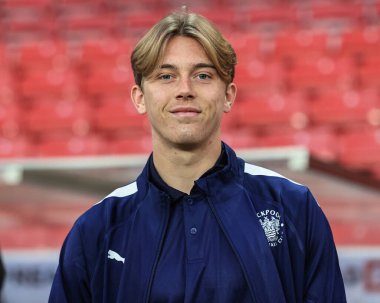 Blackpool 'dan Callum Wright 4 Ekim 202' de Sunderland-Blackpool Stadyumu 'nda oynanan Gökyüzü İddia Şampiyonası maçından önce Işık Stadyumu' na geldi.