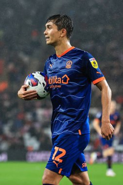 Blackpool 'dan Kenny Dougall # 12 Sky Bet Şampiyonası maçında Sunderland - Blackpool Stadyumu, Sunderland, İngiltere, 4 Ekim 202