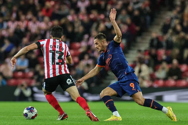 Jerry Yates Blackpool Acción Durante Sky Bet Championship Match Sunderland —  Fotos de Stock