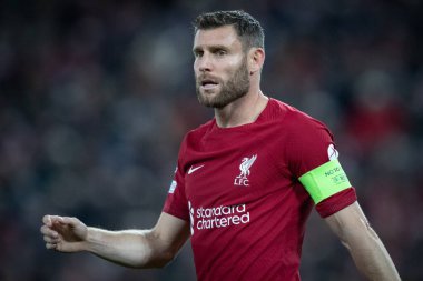 Liverpool Şampiyonlar Ligi maçında James Milner # 7 Anfield, Liverpool, Birleşik Krallık 'ta Liverpool - Rangers maçında, 4 Ekim 202