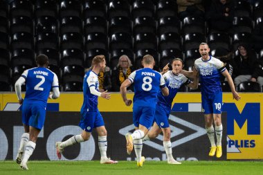Wigan Athletic 'ten 10 numaralı Keane, 5 Ekim 202' de MKM Stadyumu 'nda oynanan Sky Bet Şampiyonası maçında golünü 0-1' lik skorla kutlayacak.