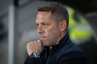 Leam Richardson, Wigan Atletizm Şampiyonası 'nın teknik direktörü Hull City, Wigan Atletizm' e karşı MKM Stadyumu, Hull, İngiltere, 5 Ekim 202