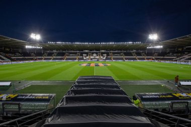MKM Stadyumu 'ndaki genel görüş Gök İddia Şampiyonası öncesinde Hull City, Wigan Athletic' e karşı MKM Stadyumu, Hull, Birleşik Krallık, 5 Ekim 202