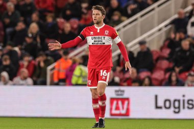 Middlesbrough 'dan Jonathan Howson # 16. Gökyüzü İddia Şampiyonası' nda Middlesbrough, Birmingham City 'ye karşı Riverside Stadyumu, Middlesbrough, İngiltere, 5 Ekim 202