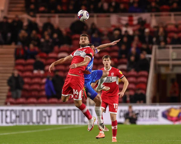 Tommy Smith Från Middlesbrough Aktion Sky Bet Championship Matchen Middlesbrough — Stockfoto