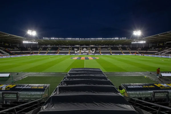 Általános Nézet Mkm Stadionban Sky Bet Championship Mérkőzés Előtt Hull — Stock Fotó