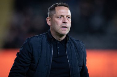 Leam Richardson, Wigan Atletizm Şampiyonası 'nın teknik direktörü Hull City, Wigan Atletizm' e karşı MKM Stadyumu, Hull, İngiltere, 5 Ekim 202