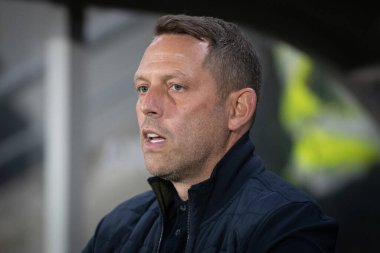 Leam Richardson, Wigan Atletizm Şampiyonası 'nın teknik direktörü Hull City, Wigan Atletizm' e karşı MKM Stadyumu, Hull, İngiltere, 5 Ekim 202