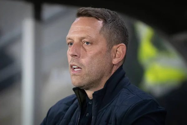 Leam Richardson Manager Wigan Athletic Sky Bet Championship Match Hull — Stock Photo, Image