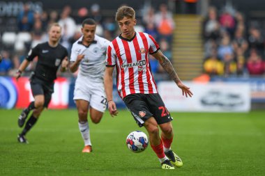 Sunderland # 20 Sunderland Sky Bet Şampiyonası maçında Swansea City Sunderland 'a karşı Swansea.com Stadyumu, Swansea, Birleşik Krallık, 8 Ekim 202