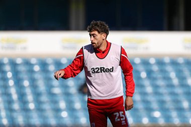 Middlesbrough 'dan Matt Crooks 8 Ekim 202' de Middlesbrough 'a karşı oynanan Sky Bet Şampiyonası maçında ısınıyor.
