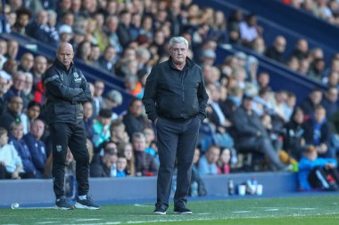 Steve Bruce, West Bromwich Albion takımının teknik direktörü West Bromwich Albion, The Hawthorns, West Bromwich, İngiltere 'de Luton Town' a karşı 8 Ekim 202