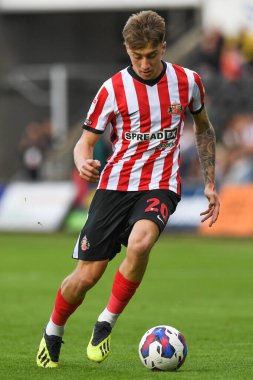 Sunderland # 20 Sunderland Sky Bet Şampiyonası maçında Swansea City Sunderland 'a karşı Swansea.com Stadyumu, Swansea, Birleşik Krallık, 8 Ekim 202