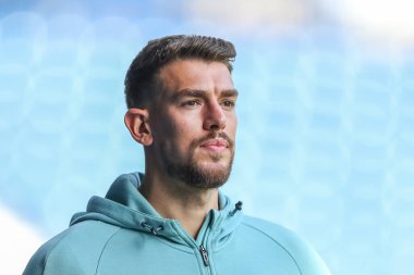 West Bromwich Albion 'dan Alex Palmer, West Bromwich Albion, The Hawthorns, West Bromwich, Birleşik Krallık, 8 Ekim 202' de Luton Town 'a karşı oynadığı Sky Bet Şampiyonası öncesinde stadyuma vardı.