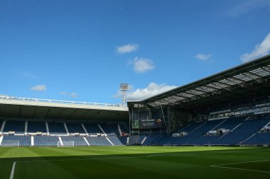 The Hawthorns, West Bromwich Albion 'un evi, West Bromwich Albion maçı öncesinde West Bromwich Albion Luton Town' a karşı The Hawthorns, West Bromwich, Birleşik Krallık, 8 Ekim 202