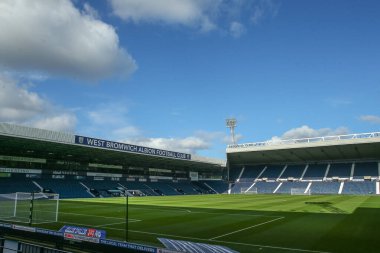 The Hawthorns, West Bromwich Albion 'un evi, West Bromwich Albion maçı öncesinde West Bromwich Albion Luton Town' a karşı The Hawthorns, West Bromwich, Birleşik Krallık, 8 Ekim 202