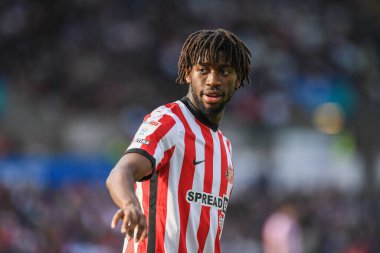 Aji Alese # 42 os Sunderland Sky Bet Şampiyonası maçında Swansea City, Swansea.com Stadyumu 'nda Sunderland' a karşı, 8 Ekim 202