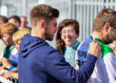 Plymouth Argyle orta saha oyuncusu Joe Edwards (8), 8 Ekim 202 'de İngiltere' nin Plymouth kentinde oynanan Sky Bet 1 karşılaşmasında sahaya çıktı.
