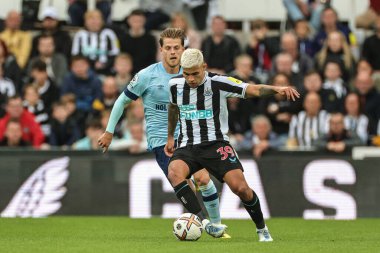 Newcastle United 'ın 39 numaralı Bruno Guimares Premier League maçı Newcastle United' ın 8 Ekim 2022 'de St. James' s Park, Newcastle 'da Brentford' a karşı oynadığı maçta