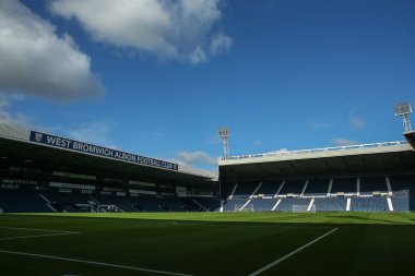 The Hawthorns, West Bromwich Albion 'un evi, West Bromwich Albion maçı öncesinde West Bromwich Albion Luton Town' a karşı The Hawthorns, West Bromwich, Birleşik Krallık, 8 Ekim 202
