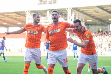 Blackpool 'un 14 numaralı oyuncusu Gary Madine, 8 Ekim 202' de Bloomfield Road, Blackpool 'da oynanan Blackpool-Watford maçında 1-0 berabere kaldı.