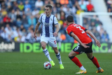 West Bromwich Albion 'un 17 numaralı oyuncusu West Bromwich Albion - Luton Town - The Hawthorns, West Bromwich, İngiltere, 8 Ekim 202