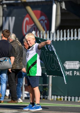 Plymouth Argyle taraftarları, 8 Ekim 202 'de İngiltere' nin Home Park kentinde oynanan Sky Bet 1 karşılaşmasında Plymouth Argyle ile Accrington Stanley maçına geldiler.