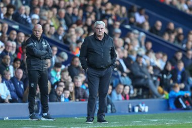 Steve Bruce, West Bromwich Albion takımının teknik direktörü West Bromwich Albion, The Hawthorns, West Bromwich, İngiltere 'de Luton Town' a karşı 8 Ekim 202