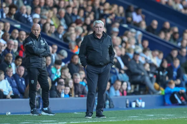 Steve Bruce Manager West Bromwich Albion Durante Sky Bet Championship — Foto Stock