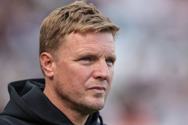 Newcastle United 'ın teknik direktörü Eddie Howe Premier League maçında Newcastle United' a karşı Brentford St.James 's Park, Newcastle, İngiltere, 8 Ekim 202