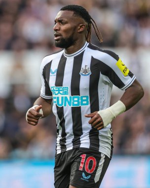 Newcastle United 'dan Allan Saint-Maximin # 10 Premier League maçı sırasında Newcastle United, St. James' s Park, Newcastle 'da Brentford' a karşı, 8 Ekim 202