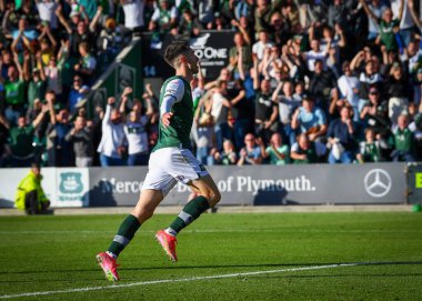 Gol 3-0 Plymouth Argyle forveti Ryan Hardie (9), 8 Ekim 202 'de Home Park, Plymouth, İngiltere' de oynanan Sky Bet 1 maçında Plymouth Argyle - Accrington Stanley maçında gol attı.