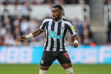 Newcastle United 'dan Allan Saint-Maximin # 10 Premier League maçı sırasında Newcastle United, St. James' s Park, Newcastle 'da Brentford' a karşı, 8 Ekim 202