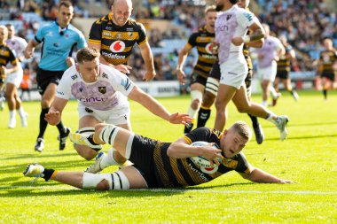 Wasps Rugby 'den Jack Willis Gallagher Premiership maçında Coventry Building Society Arena, Coventry, İngiltere' de Wasps-Northampton Saints maçında bir deneme yaptı.